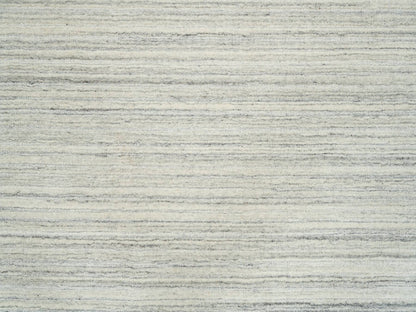Modern / Contemporary hand-knotted wool rug in Ivory, 12'1" x 12'1" — SKU O065000 (view 8)