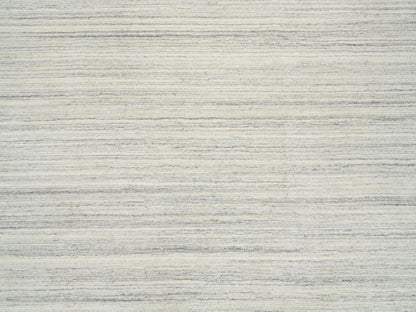 Ivory 6'1" x 9'0" Modern and Contemporary Handloom Wool Rug - Sku: O065008