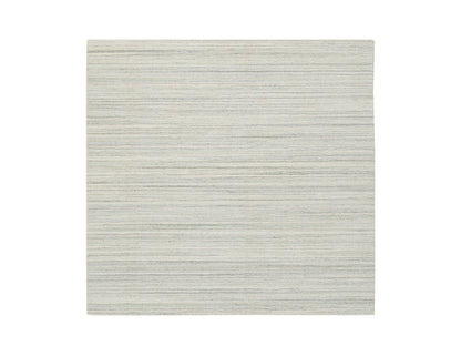 Modern / Contemporary hand-knotted wool rug in Ivory, 6' x 6'2" — SKU O065010