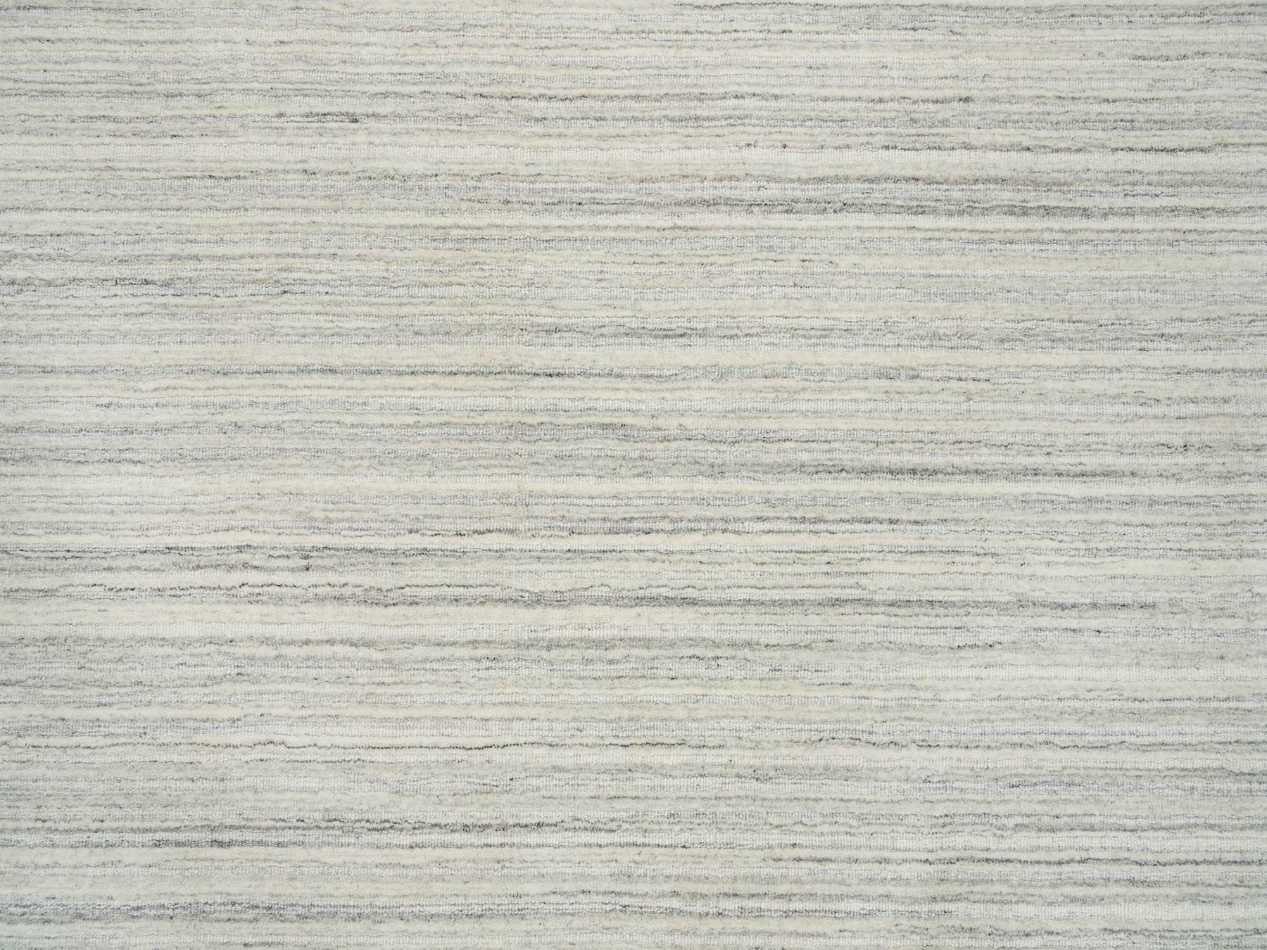 Modern / Contemporary hand-knotted wool rug in Ivory, 6' x 6'2" — SKU O065010 (view 5)