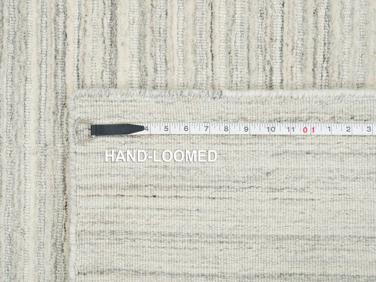 Modern / Contemporary hand-knotted wool rug in Ivory, 6' x 6'2" — SKU O065010 (view 8)