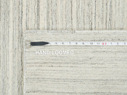 Modern / Contemporary hand-knotted wool rug in Ivory, 6' x 6'2" — SKU O065010 (view 8)