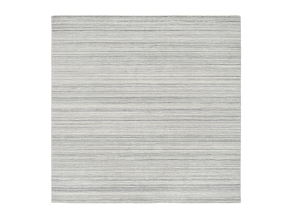 Modern / Contemporary hand-knotted wool rug in Gray, 6'1" x 6'1" — SKU O065012