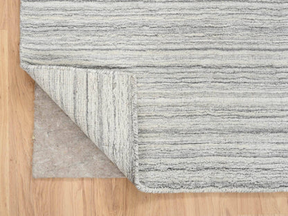 Modern / Contemporary hand-knotted wool rug in Gray, 6'1" x 6'1" — SKU O065012 (view 3)