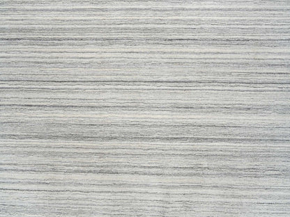 Modern / Contemporary hand-knotted wool rug in Gray, 6'1" x 6'1" — SKU O065012 (view 5)