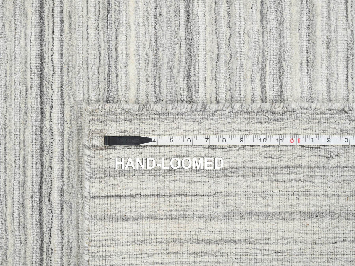 Modern / Contemporary hand-knotted wool rug in Gray, 6'1" x 6'1" — SKU O065012 (view 8)