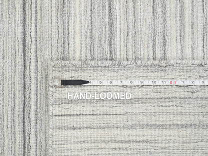 Modern / Contemporary hand-knotted wool rug in Gray, 6'1" x 6'1" — SKU O065012 (view 8)