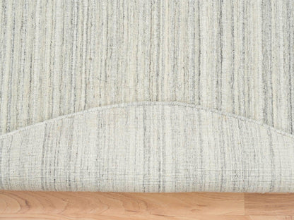 Modern / Contemporary hand-knotted wool rug in Ivory, 6'1" x 6'1" — SKU O065014 (view 3)