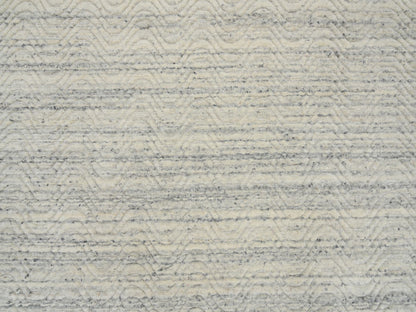 Beige 5'10" x 5'10" Modern and Contemporary Handloom Wool Rug - Sku: O065024
