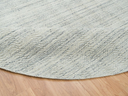 Beige 11'9" x 11'9" Modern and Contemporary Handloom Wool Rug - Sku: O065038
