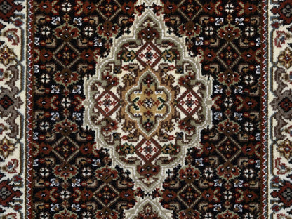 Black 2'0" x 8'1" Fine Oriental Hand knotted Wool Rug - Sku: O065067