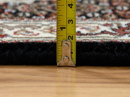 Black 2'0" x 8'1" Fine Oriental Hand knotted Wool Rug - Sku: O065067