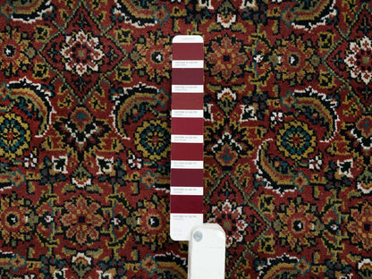 Red 6'1" x 9'0" Traditional Hand knotted Wool Rug - Sku: O065108