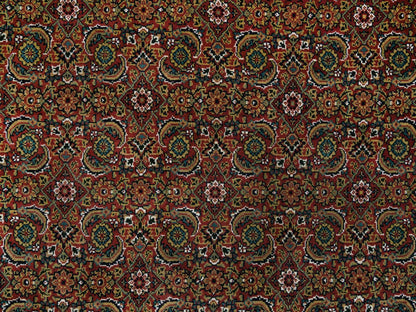 Red 6'1" x 9'0" Traditional Hand knotted Wool Rug - Sku: O065108