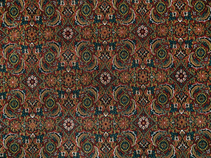 Herati Fine Oriental hand-knotted wool rug in Red & Midnight Blue, 6' x 9'5" — SKU O065109 (view 8)
