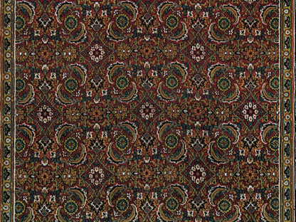 Red 4'3" x 6'2" Traditional Hand knotted Wool/Silk Rug - Sku: O065118