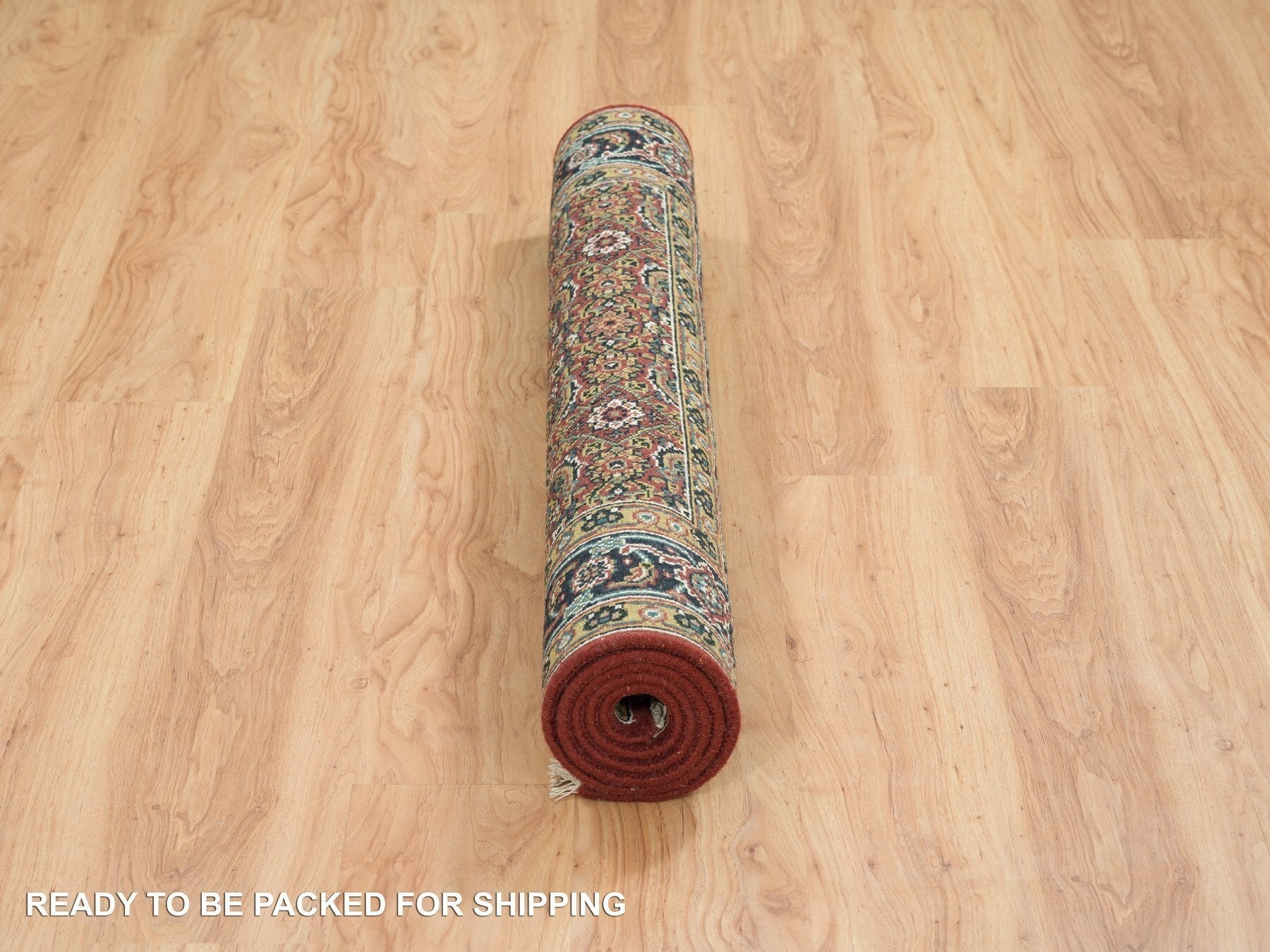 Herati Fine Oriental hand-knotted wool rug in Red & Midnight Blue, 4'2" x 6' — SKU O065119 (view 6)