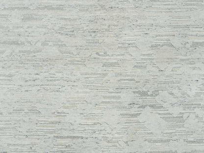 Modern / Contemporary hand-knotted wool rug in Gray, 9' x 9' — SKU O065149 (view 8)