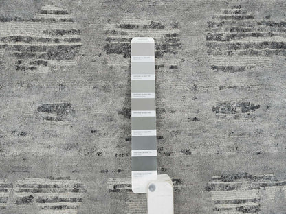 Modern / Contemporary hand-knotted wool runner in Gray, 2'6" x 25'9" — SKU O065157 (view 4)