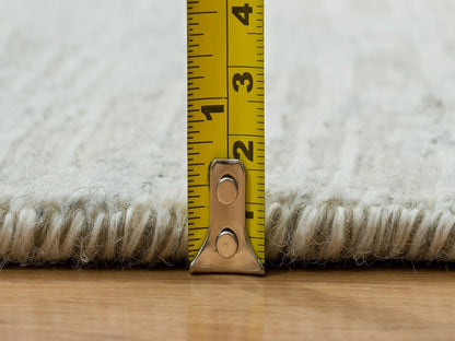Modern / Contemporary hand-knotted wool runner in Gray, 2'6" x 18'2" — SKU O065158 (view 7)
