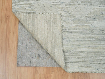 Modern / Contemporary hand-knotted wool runner in Gray, 2'6" x 25'10" — SKU O065159 (view 3)