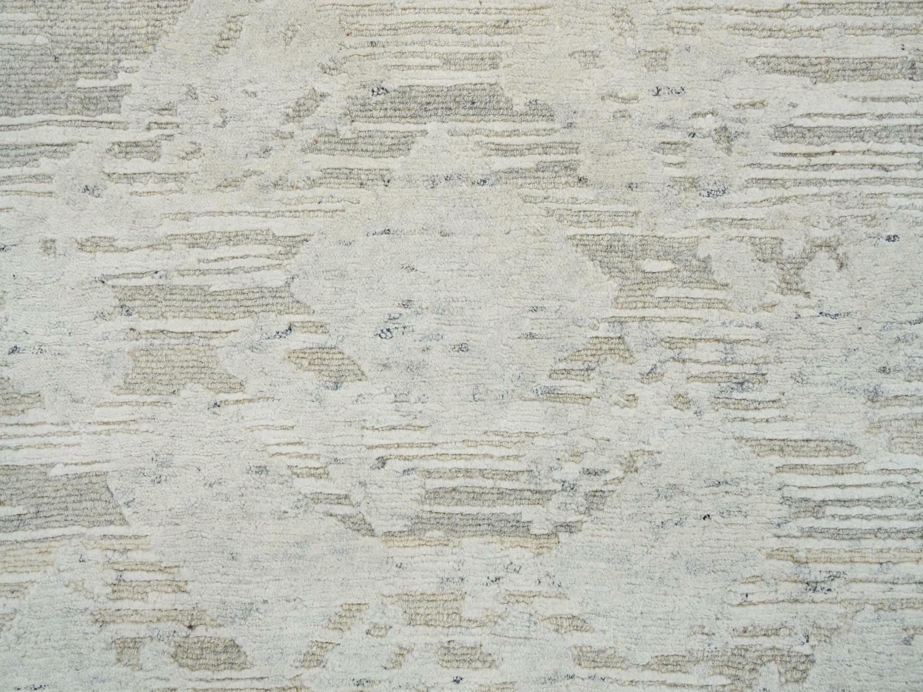 Modern / Contemporary hand-knotted wool runner in Gray, 2'6" x 25'10" — SKU O065159 (view 5)