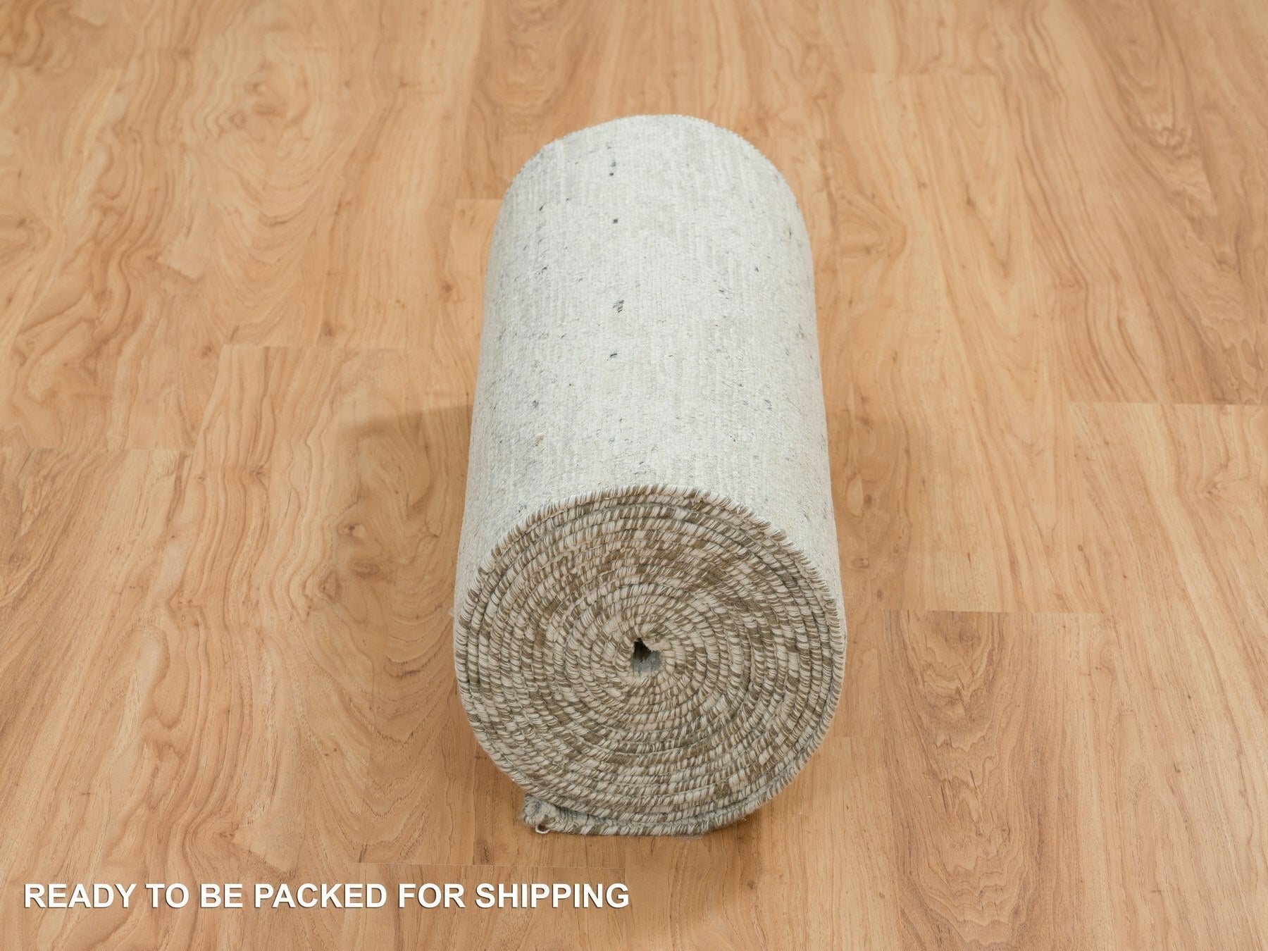 Modern / Contemporary hand-knotted wool runner in Gray, 2'6" x 25'10" — SKU O065159 (view 6)