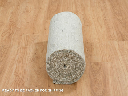 Modern / Contemporary hand-knotted wool runner in Gray, 2'6" x 25'10" — SKU O065159 (view 6)