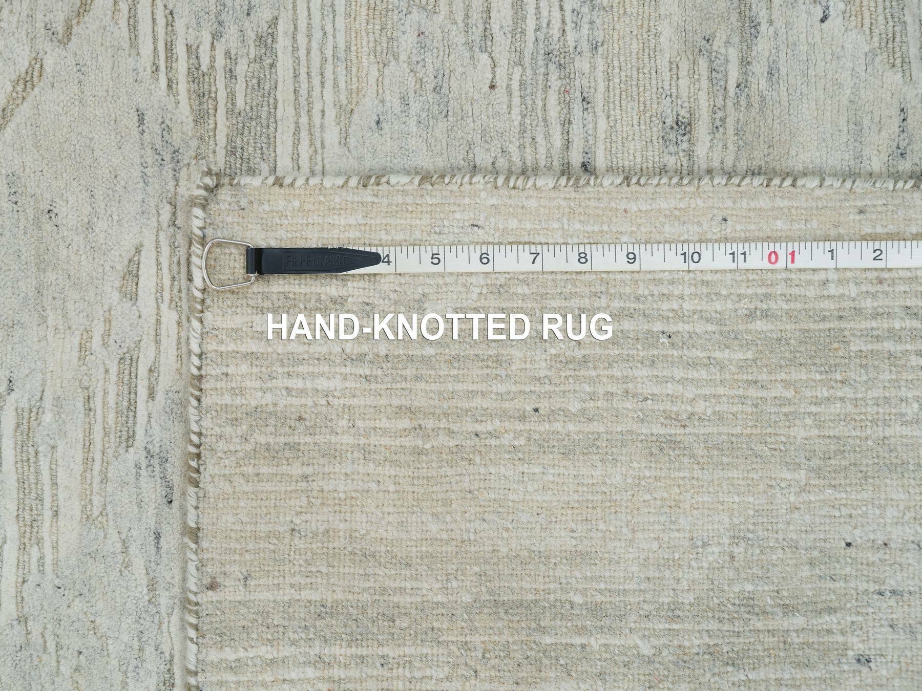 Modern / Contemporary hand-knotted wool runner in Gray, 2'6" x 25'10" — SKU O065159 (view 8)