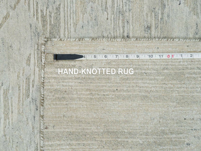 Modern / Contemporary hand-knotted wool runner in Gray, 2'6" x 25'10" — SKU O065159 (view 8)