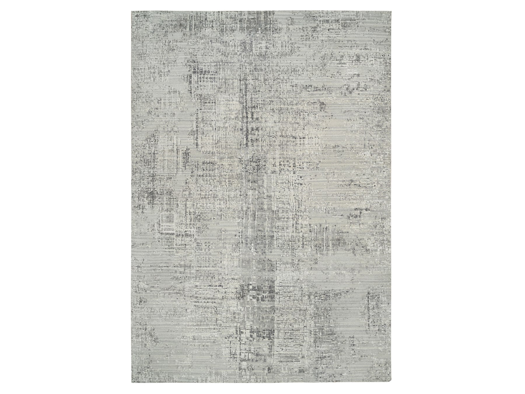 Modern / Contemporary hand-knotted wool rug in Gray, 14' x 20' — SKU O065164