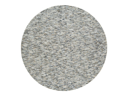 Beige 8'0" x 8'0" Modern and Contemporary Handloom Wool Rug - Sku: O065226