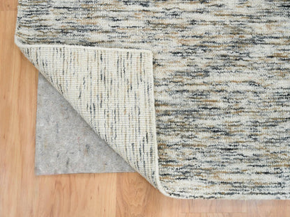 Beige 8'3" x 10'0" Modern and Contemporary Handloom Wool Rug - Sku: O065233