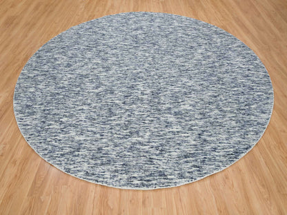 Modern / Contemporary hand-knotted wool rug in Blue, 12' x 12' — SKU O065239 (view 2)
