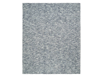 Modern / Contemporary hand-knotted wool rug in Blue, 8'1" x 10' — SKU O065241