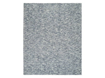 Blue 8'2" x 10'0" Modern and Contemporary Handloom Wool Rug - Sku: O065243