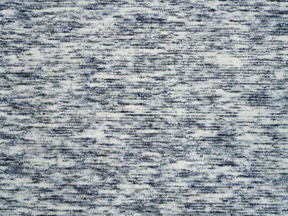 Blue 6'1" x 9'1" Modern and Contemporary Handloom Wool Rug - Sku: O065250