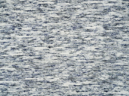 Blue 6'0" x 6'0" Modern and Contemporary Handloom Wool Rug - Sku: O065254
