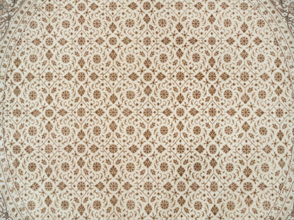 Herati Fine Oriental hand-knotted wool rug in Ivory, 6'3" x 6'3" — SKU O065401 (view 5)