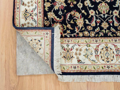 Blue 4'8" x 6'9" Fine Oriental Hand knotted Wool Rug - Sku: O065408