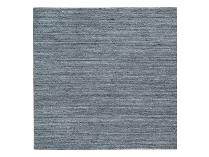 Modern / Contemporary hand-knotted wool rug in Gray, 8' x 8'1" — SKU O065416