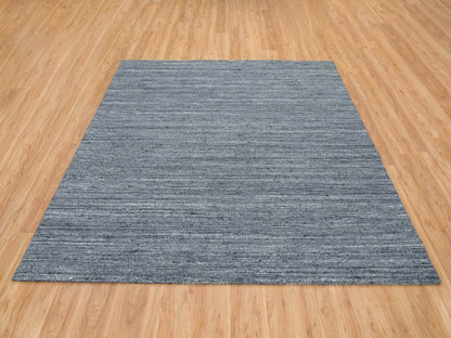 Modern / Contemporary hand-knotted wool rug in Gray, 8' x 8'1" — SKU O065416 (view 2)