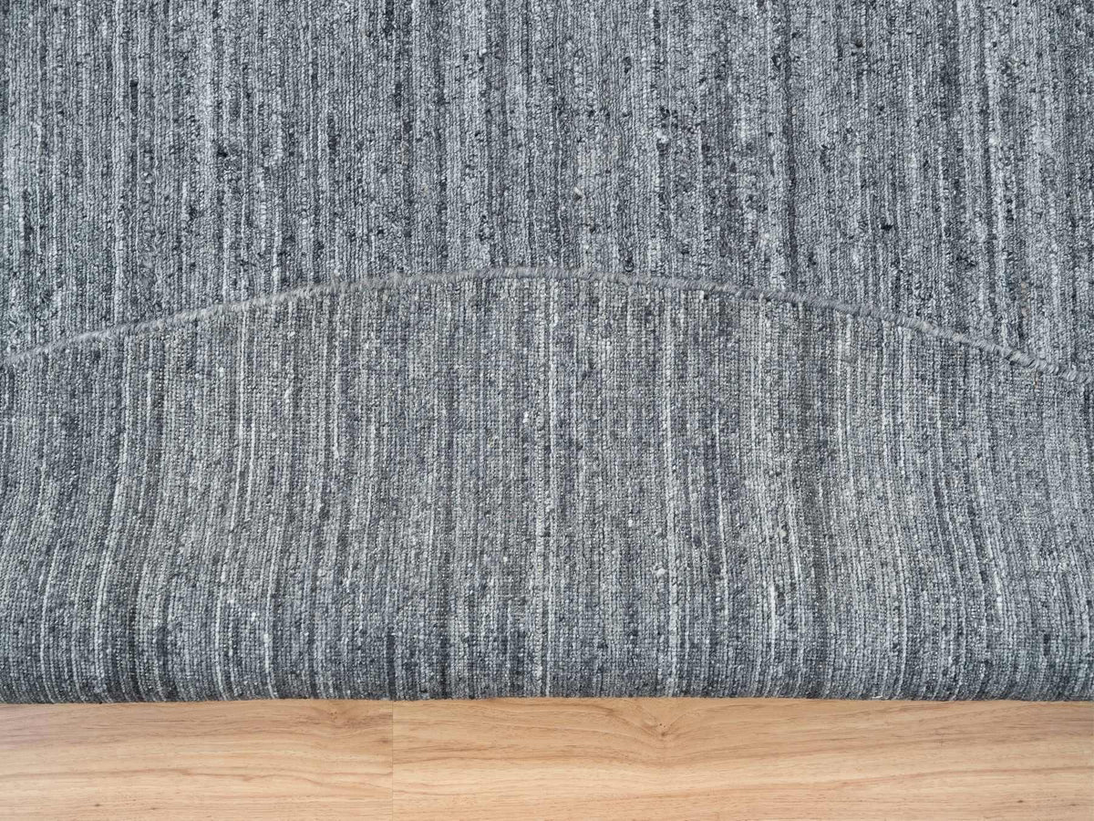 Modern / Contemporary hand-knotted wool rug in Gray, 12' x 12' — SKU O065417 (view 4)