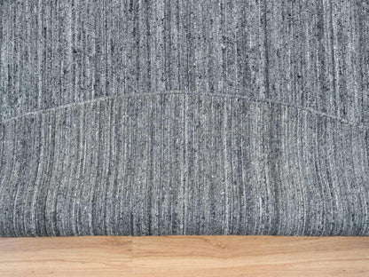 Modern / Contemporary hand-knotted wool rug in Gray, 12' x 12' — SKU O065417 (view 4)