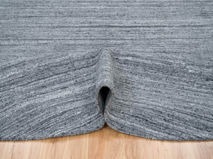 Modern / Contemporary hand-knotted wool rug in Gray, 12' x 12' — SKU O065417 (view 5)