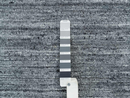Modern / Contemporary hand-knotted wool rug in Gray, 12' x 12' — SKU O065417 (view 7)