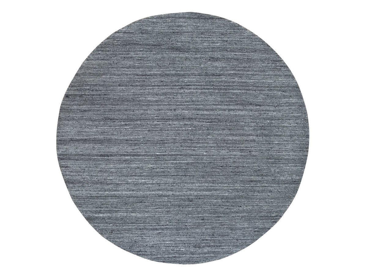 Modern / Contemporary hand-knotted wool rug in Gray, 8' x 8' — SKU O065420