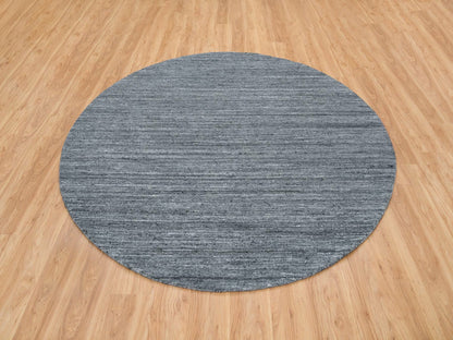 Modern / Contemporary hand-knotted wool rug in Gray, 8' x 8' — SKU O065420 (view 2)