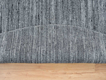 Modern / Contemporary hand-knotted wool rug in Gray, 8' x 8' — SKU O065420 (view 4)
