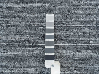 Modern / Contemporary hand-knotted wool rug in Gray, 8' x 8' — SKU O065420 (view 7)